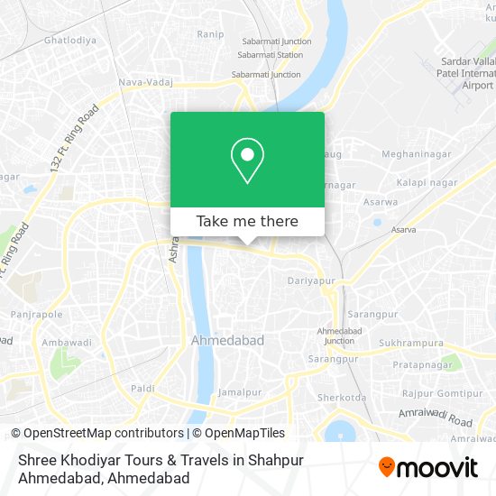 Shree Khodiyar Tours & Travels in Shahpur Ahmedabad map