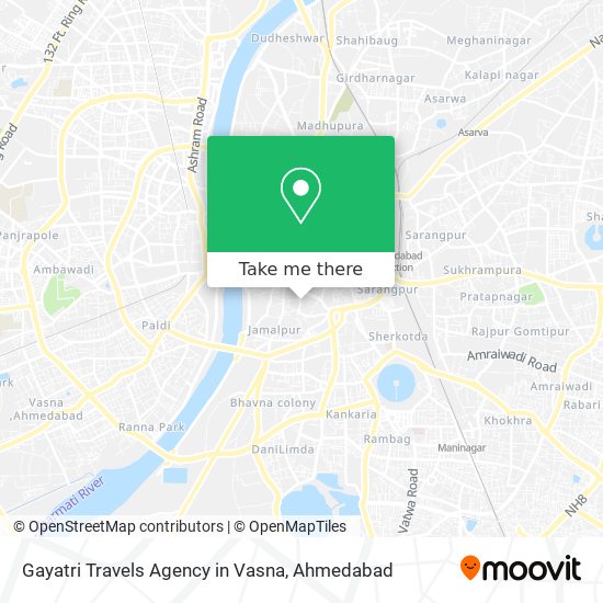 Gayatri Travels Agency in Vasna map