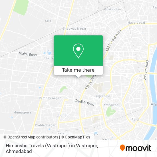 Himanshu Travels (Vastrapur) in Vastrapur map