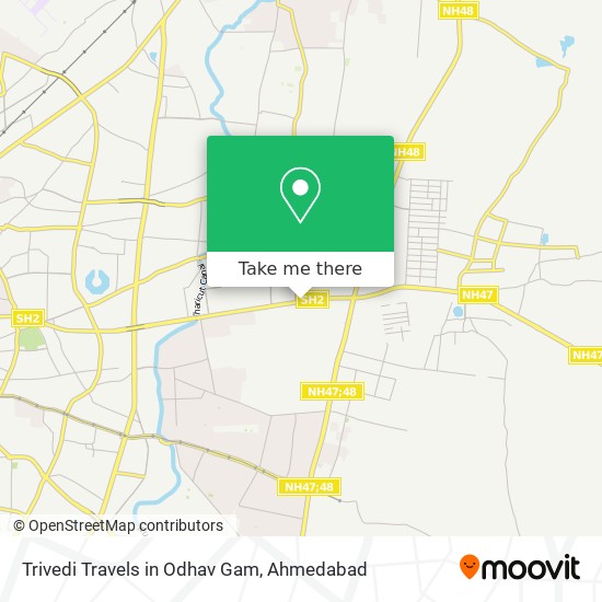 Trivedi Travels in Odhav Gam map
