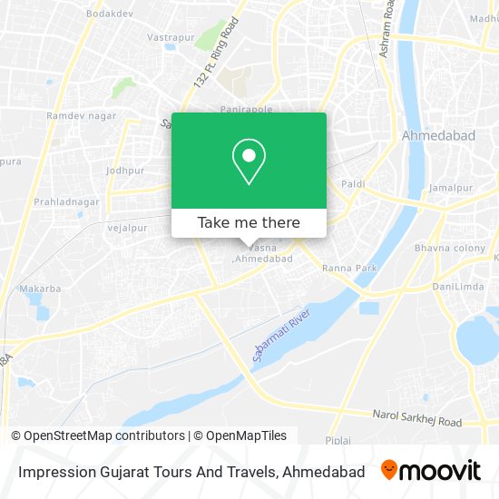 Impression Gujarat Tours And Travels map