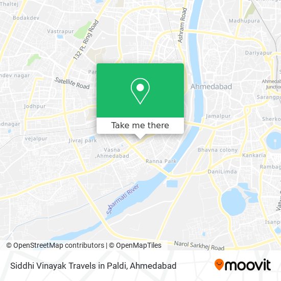 Siddhi Vinayak Travels in Paldi map
