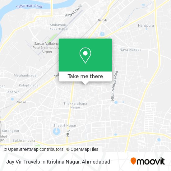 Jay Vir Travels in Krishna Nagar map