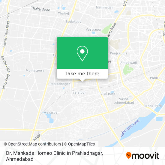 Dr. Mankads Homeo Clinic in Prahladnagar map