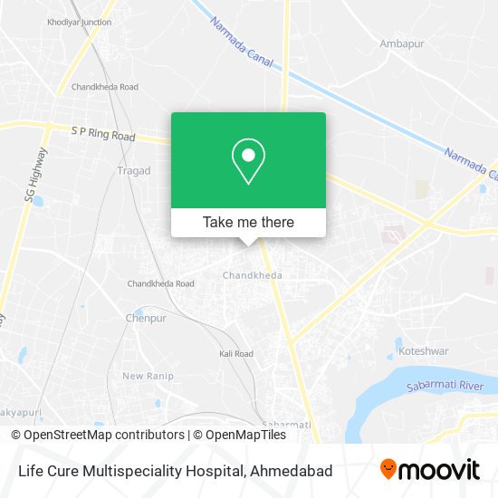 Life Cure Multispeciality Hospital map