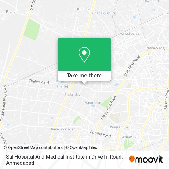 Sal Hospital And Medical Institute in Drive In Road map