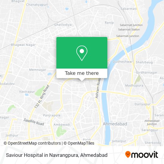 Saviour Hospital in Navrangpura map