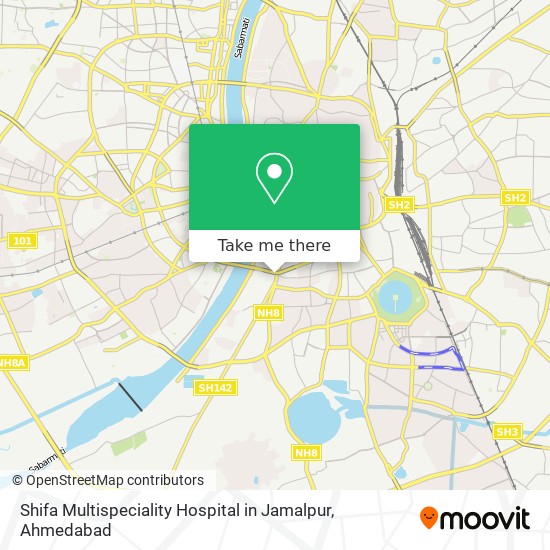 Shifa Multispeciality Hospital in Jamalpur map