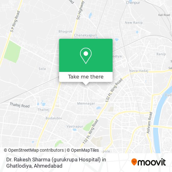 Dr. Rakesh Sharma (gurukrupa Hospital) in Ghatlodiya map