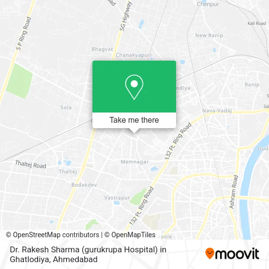 Dr. Rakesh Sharma (gurukrupa Hospital) in Ghatlodiya map