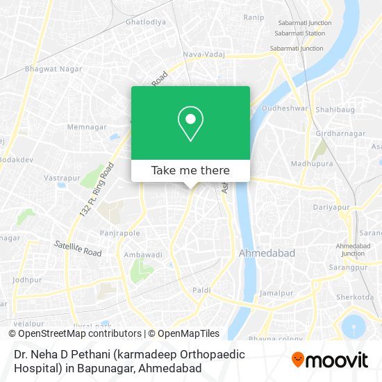 Dr. Neha D Pethani (karmadeep Orthopaedic Hospital) in Bapunagar map