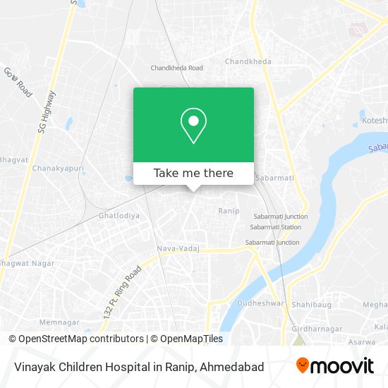 Vinayak Children Hospital in Ranip map