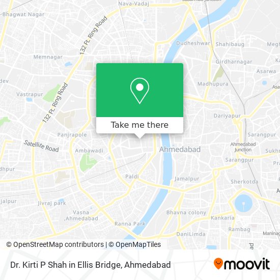 Dr. Kirti P Shah in Ellis Bridge map