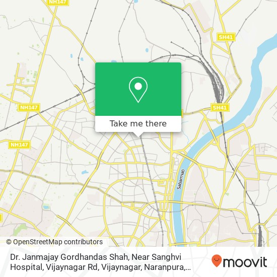 Dr. Janmajay Gordhandas Shah, Near Sanghvi Hospital, Vijaynagar Rd, Vijaynagar, Naranpura, Ahmedaba map