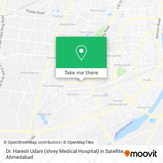 Dr. Haresh Udani (shrey Medical Hospital) in Satellite map