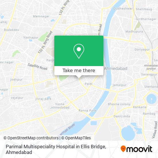 Parimal Multispeciality Hospital in Ellis Bridge map