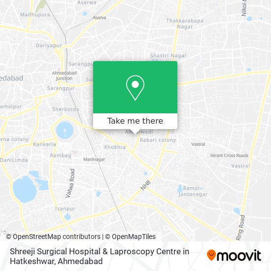 Shreeji Surgical Hospital & Laproscopy Centre in Hatkeshwar map