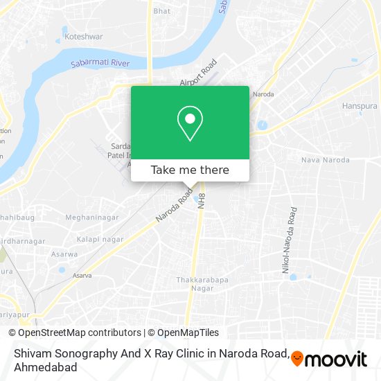 Shivam Sonography And X Ray Clinic in Naroda Road map