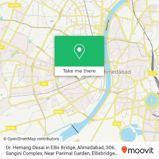 Dr. Hemang Desai in Ellis Bridge, Ahmedabad, 306, Sangini Complex, Near Parimal Garden, Ellisbridge map