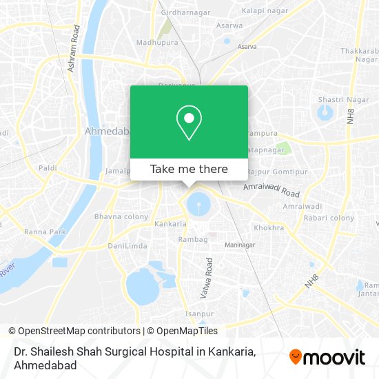 Dr. Shailesh Shah Surgical Hospital in Kankaria map