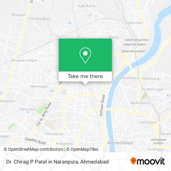Dr. Chirag P Patel in Naranpura map