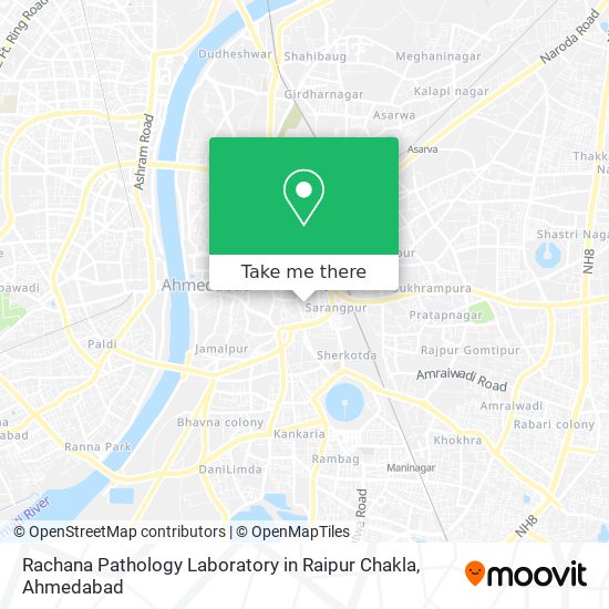 Rachana Pathology Laboratory in Raipur Chakla map