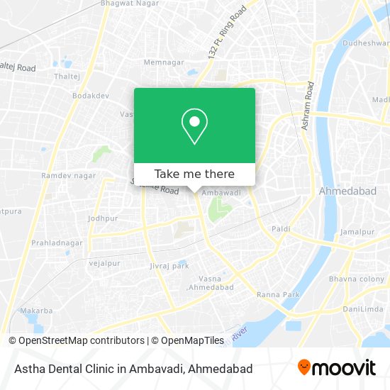 Astha Dental Clinic in Ambavadi map