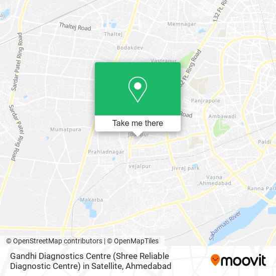 Gandhi Diagnostics Centre (Shree Reliable Diagnostic Centre) in Satellite map