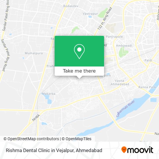 Rishma Dental Clinic in Vejalpur map