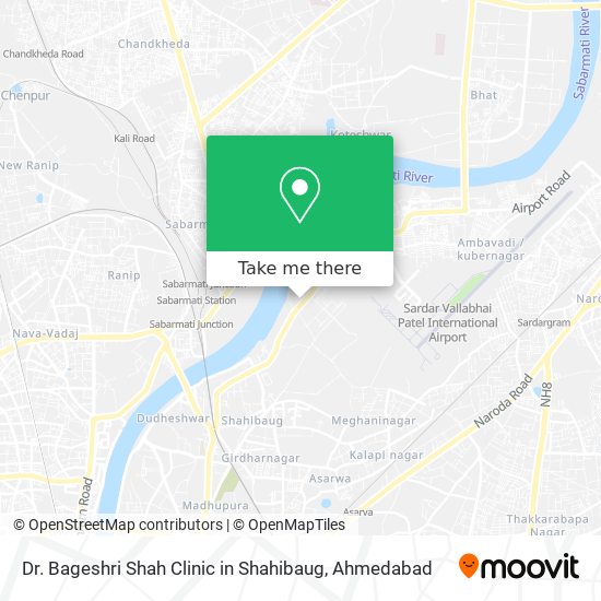 Dr. Bageshri Shah Clinic in Shahibaug map