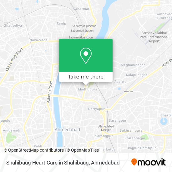 Shahibaug Heart Care in Shahibaug map