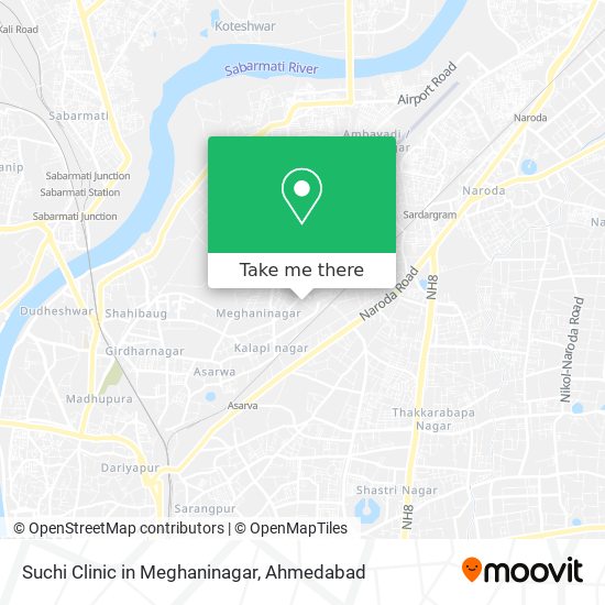 Suchi Clinic in Meghaninagar map