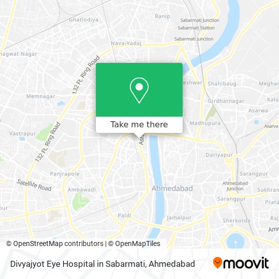 Divyajyot Eye Hospital in Sabarmati map