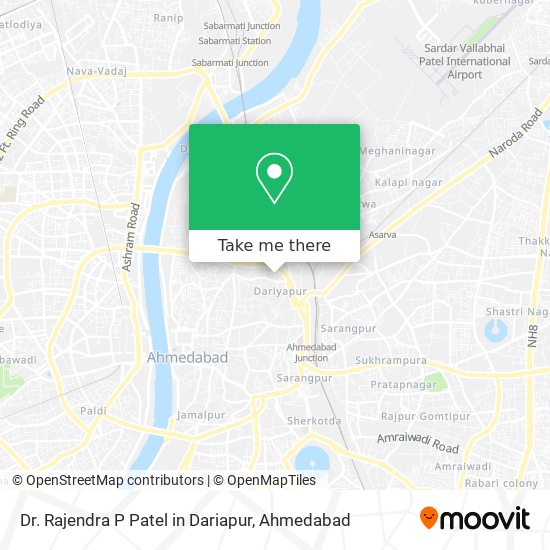 Dr. Rajendra P Patel in Dariapur map