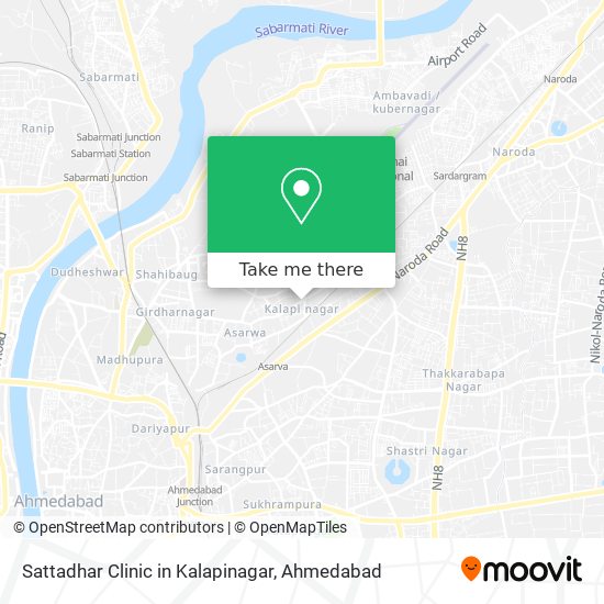Sattadhar Clinic in Kalapinagar map