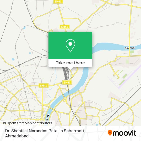 Dr. Shantilal Narandas Patel in Sabarmati map