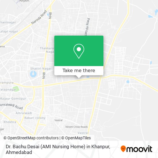 Dr. Bachu Desai (AMI Nursing Home) in Khanpur map