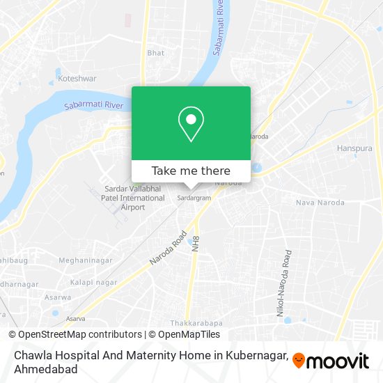 Chawla Hospital And Maternity Home in Kubernagar map