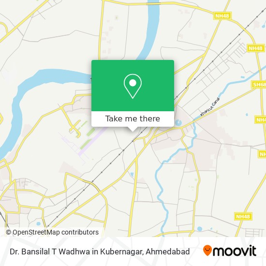 Dr. Bansilal T Wadhwa in Kubernagar map