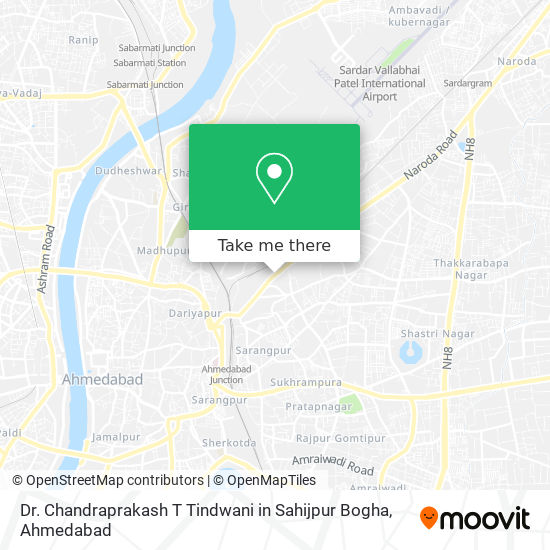 Dr. Chandraprakash T Tindwani in Sahijpur Bogha map