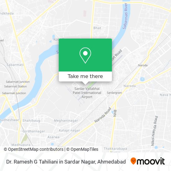 Dr. Ramesh G Tahiliani in Sardar Nagar map