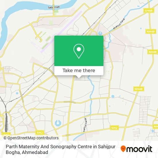 Parth Maternity And Sonography Centre in Sahijpur Bogha map