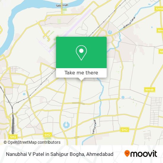 Nanubhai V Patel in Sahijpur Bogha map