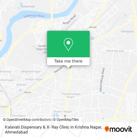 Kalavati Dispensary & X- Ray Clinic in Krishna Nagar map