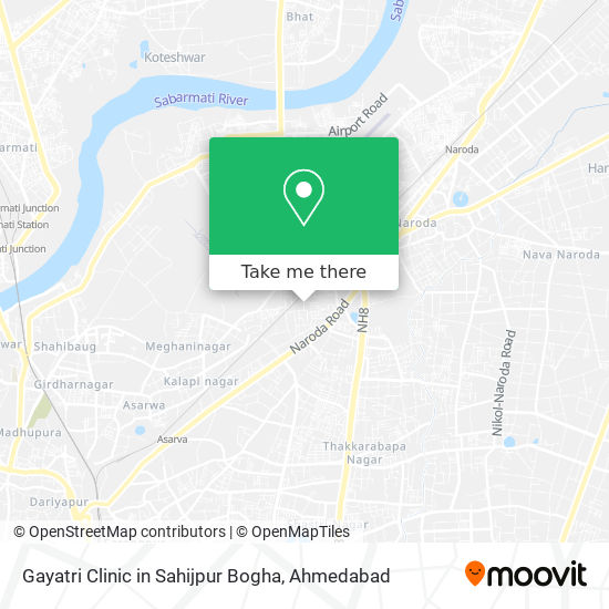 Gayatri Clinic in Sahijpur Bogha map