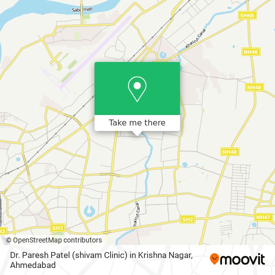 Dr. Paresh Patel (shivam Clinic) in Krishna Nagar map