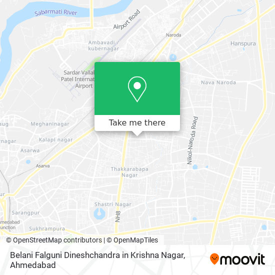 Belani Falguni Dineshchandra in Krishna Nagar map