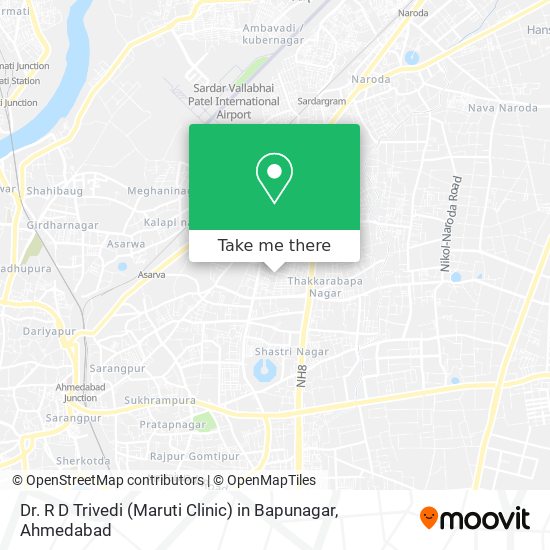Dr. R D Trivedi (Maruti Clinic) in Bapunagar map