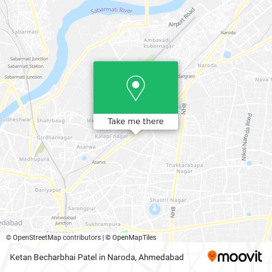 Ketan Becharbhai Patel in Naroda map