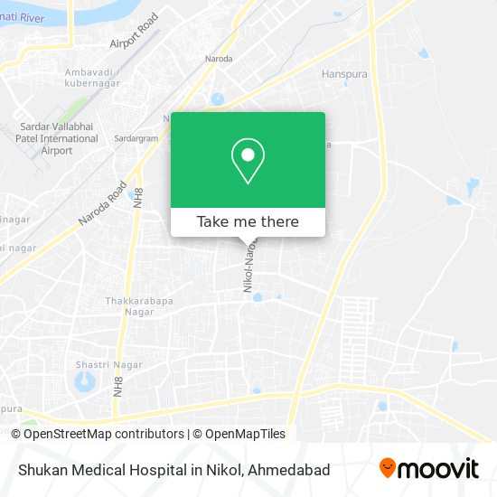 Shukan Medical Hospital in Nikol map